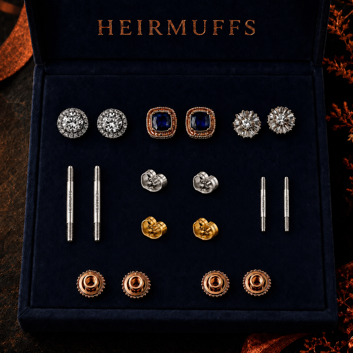 TAJ Jewelry House HEIRMUFFS™ system presentation with branded jewelry components