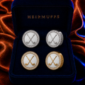 Golf HEIRMUFFS Front Set in silver and gold