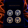 Taurus Zodiac HEIRMUFFS Front Set in silver and gold