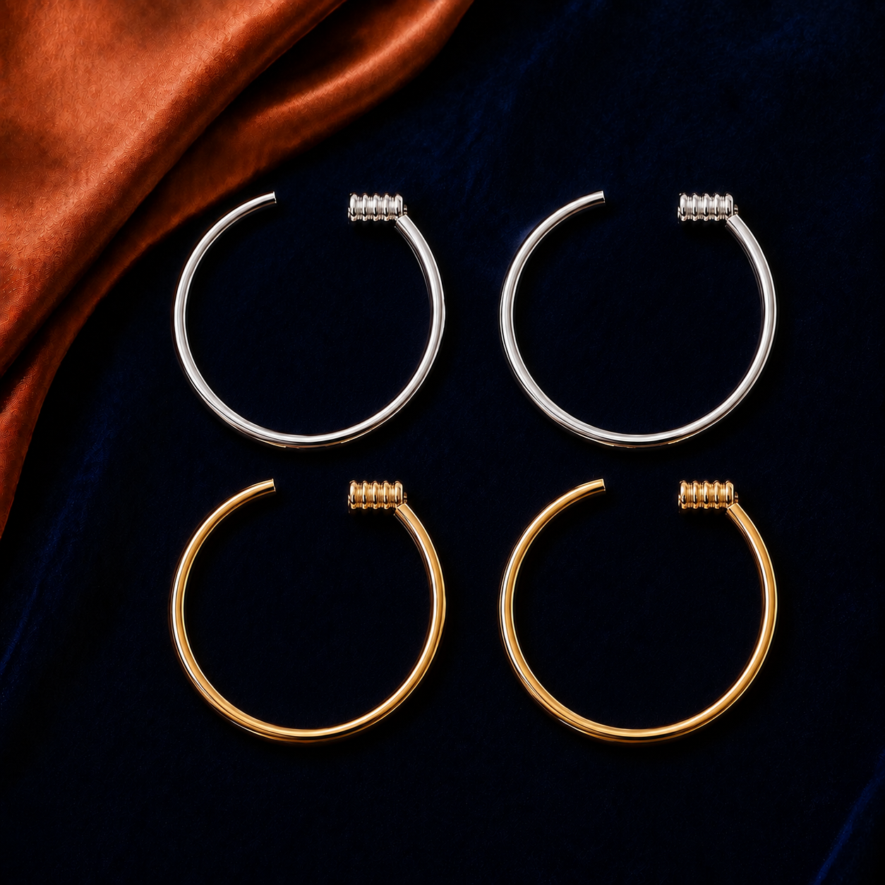 Classic Hoop HEIRMUFFS Front Set