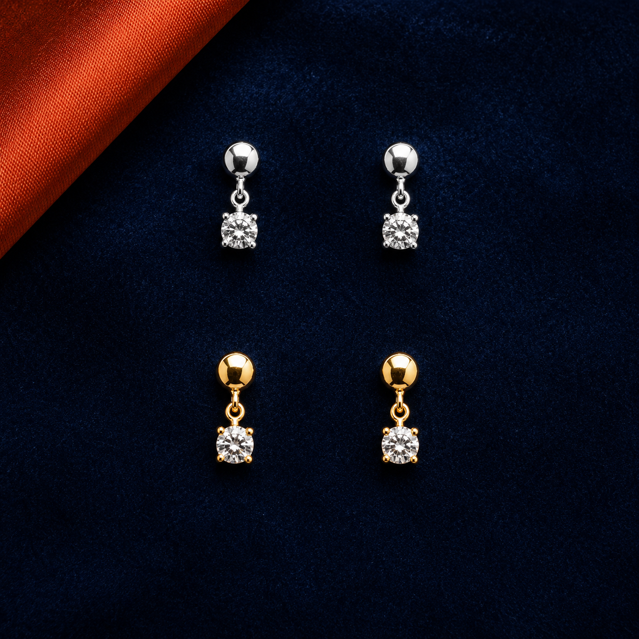 Diamond Drop HEIRMUFFS Front Set