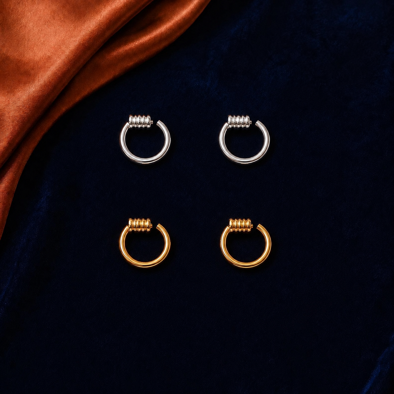 Classic Hoop HEIRMUFFS Front Set