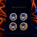 Cancer Zodiac HEIRMUFFS Front Set in silver and gold