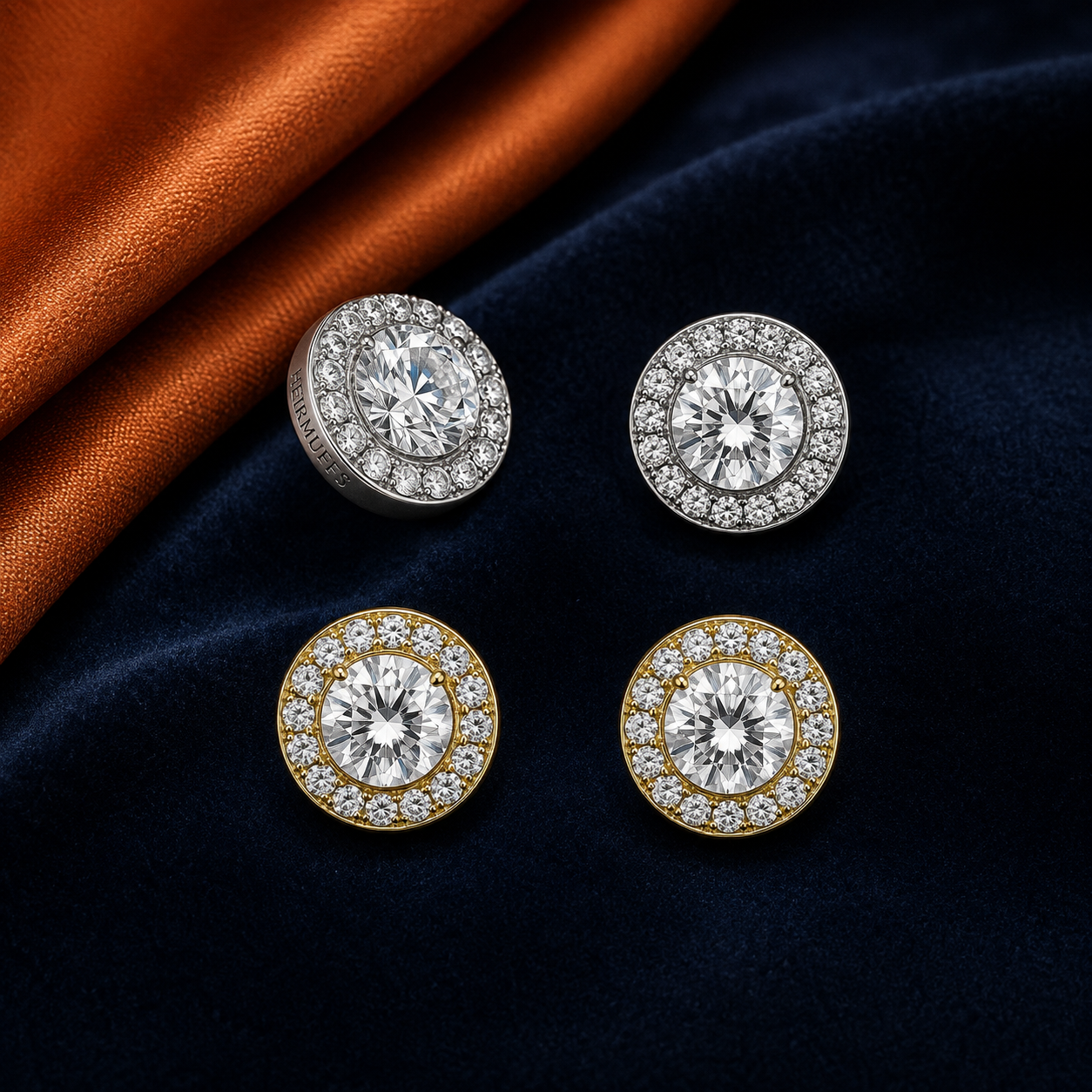 Halo Stud HEIRMUFFS Front Set